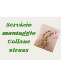 Servizio montaggio collane strass incastonate