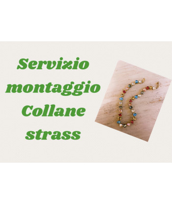 Servizio montaggio collane strass incastonate