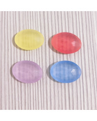 Cabochon satinati Sfaccettati - OVALE