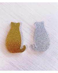 Gatto Isidoro Glitter - plexiglass