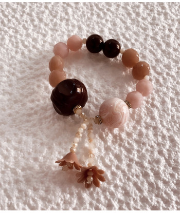 KIT Bracciale Vis a Vis Rosa e marrone 