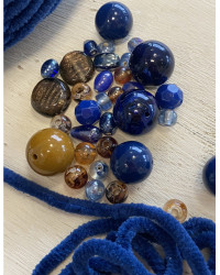 Kit Collana Morbidosa ciniglia - BLU