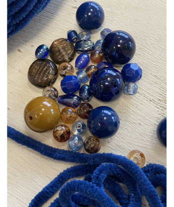 Kit Collana Morbidosa ciniglia - BLU