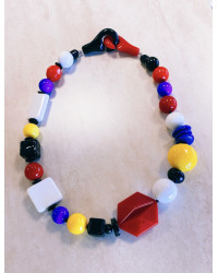 Kit collana forme geometriche colori Mondrian