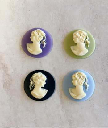 Cammeo Tondo donna 2,5cm