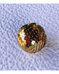 Sfera di paillettes oro