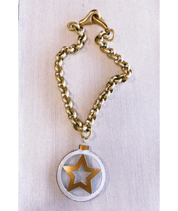 Collana stella e catena rollo’ oro opaco